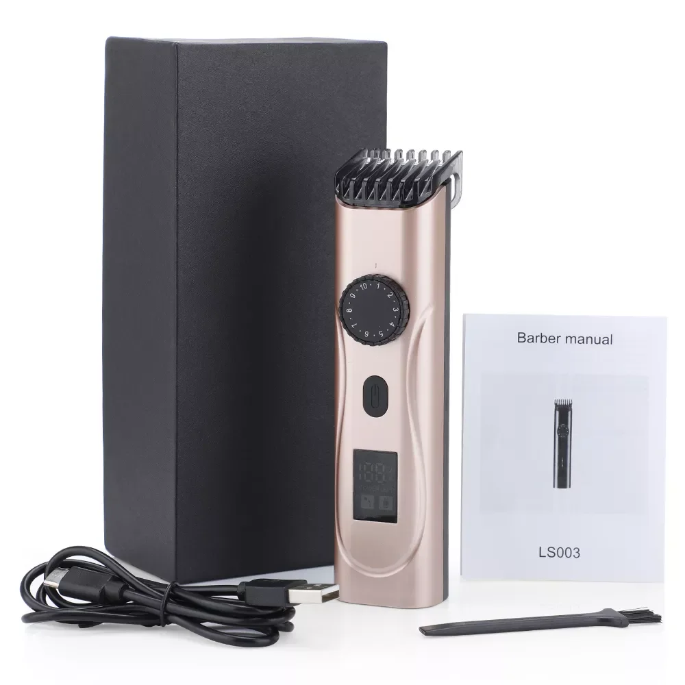 

Машинка для стрижки волос с ЖК-дисплеем, 10 скоростей