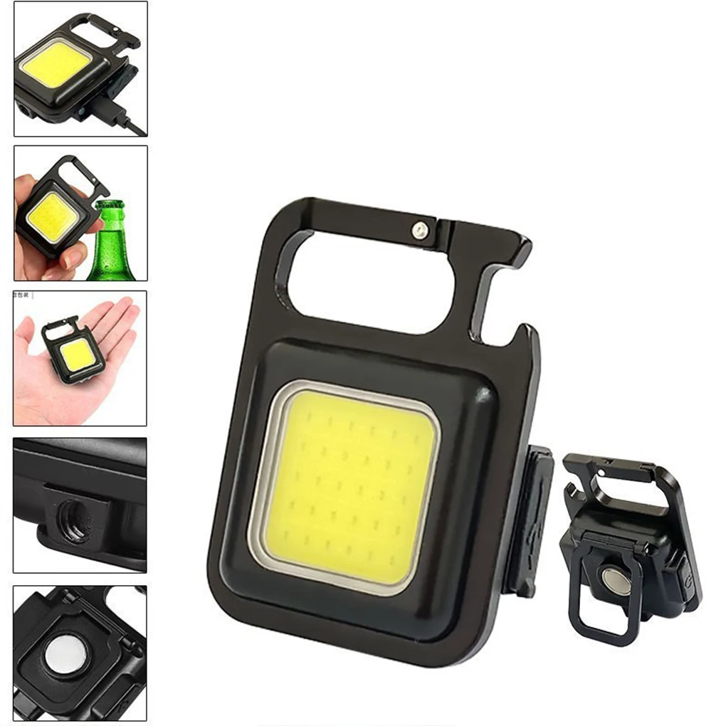 

Pocket COB Flashlight Outdoor Traveling Mini 500lm Working Light Type-c Charging Aluminum Alloy 4 Modes Lamp Lantern