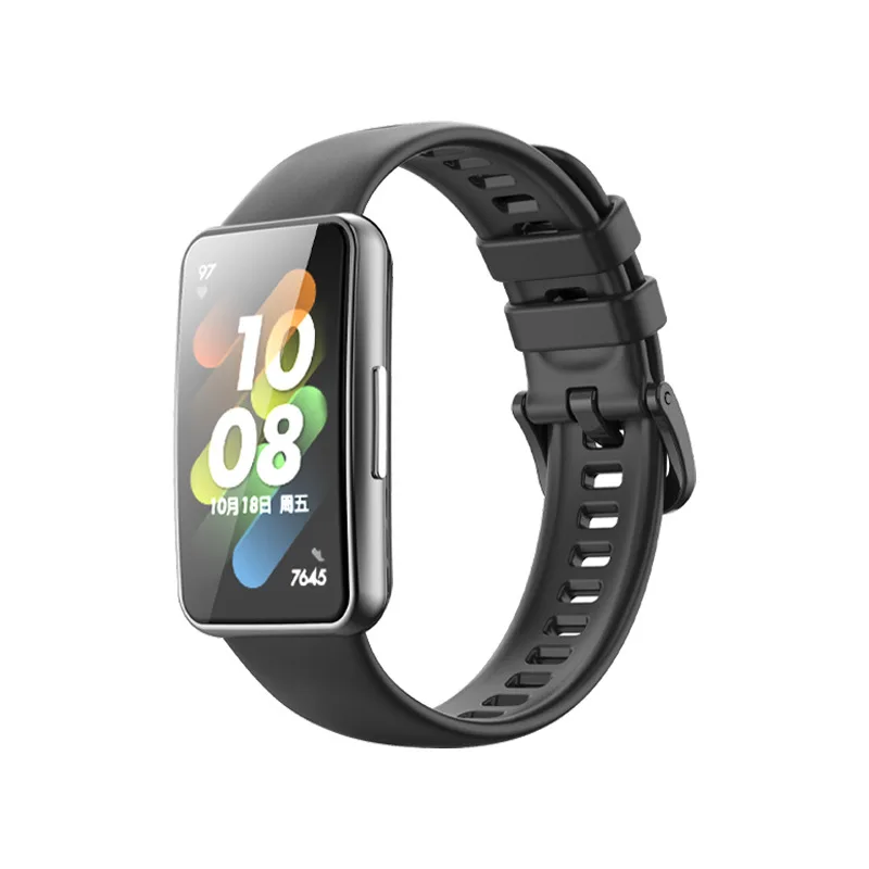 Watchband For Huawei Band 7 Strap Smartwatch Accessories Sports Waterproof Silicone Wristband Bracelet For Huawei Band7 Correa