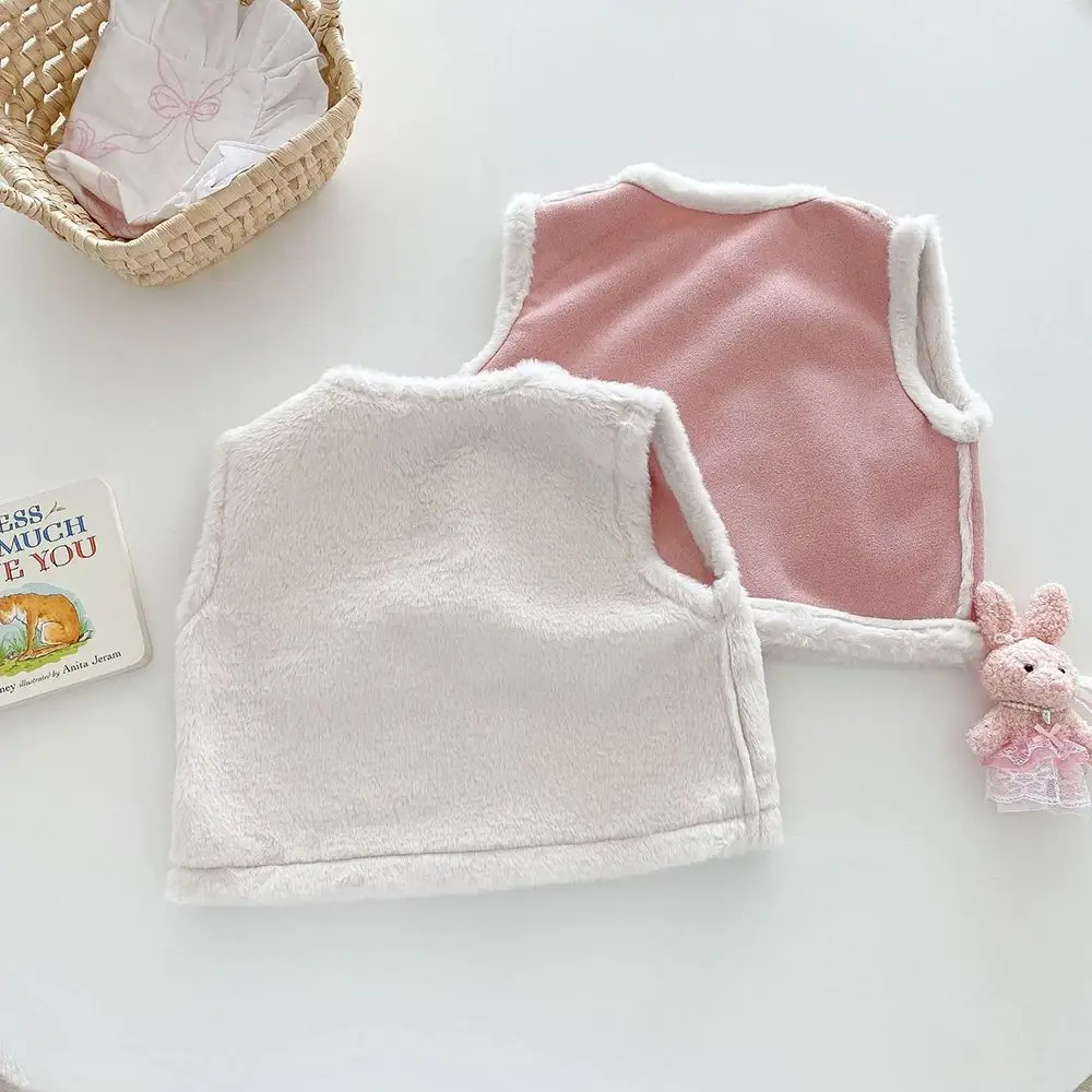 Детский бархатный жилет для девочек на осень и зиму плотные теплые меховые