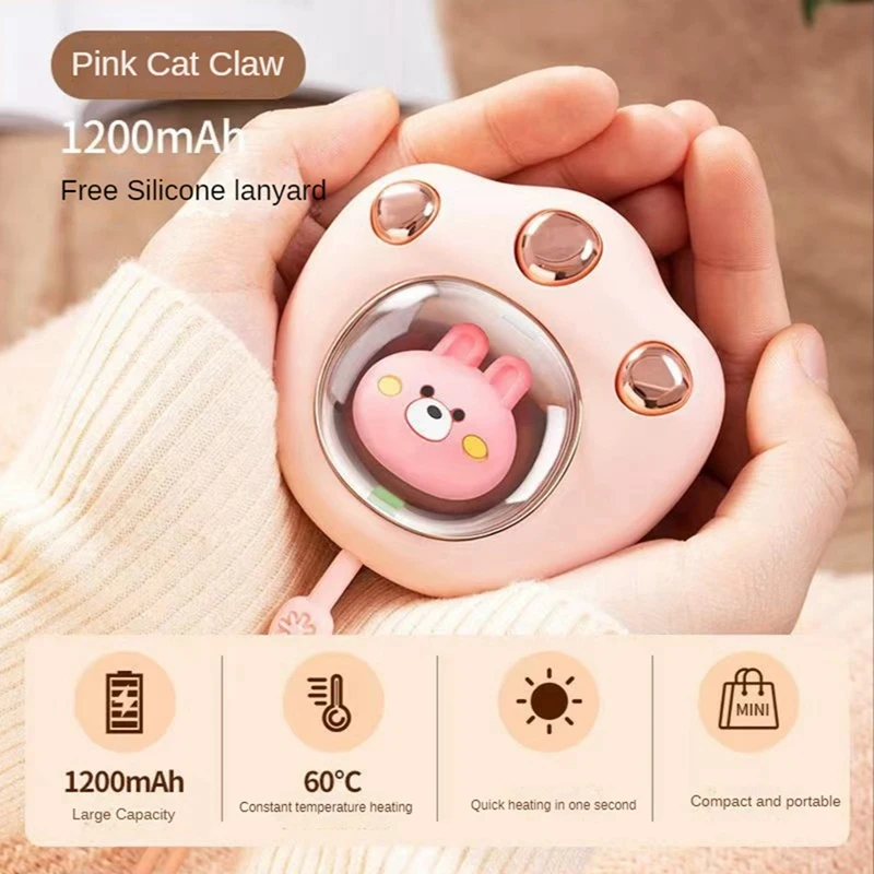 

Качественная мини-грелка для рук 1200 мАч, бытовая зимняя портативная электрическая Милая грелка для рук, уличная дорожная Удобная грелка