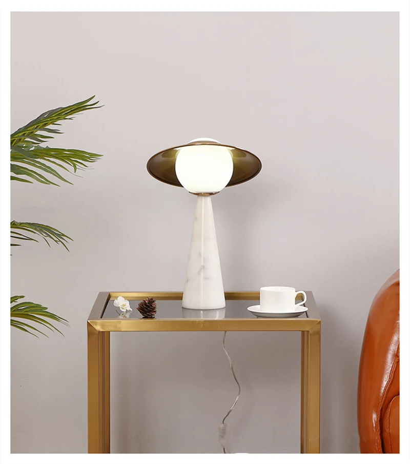 

Simple Model Marble Personality 2022 New Design G9 LED Marble Decoration Table Lamp For Living Room Bedroom