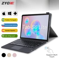 detachable touchpad bluetooth keyboard case for samsung galaxy tab s6 10 5 lite sm p610 p615 10 4 2022 s7 11 inch tablet cover