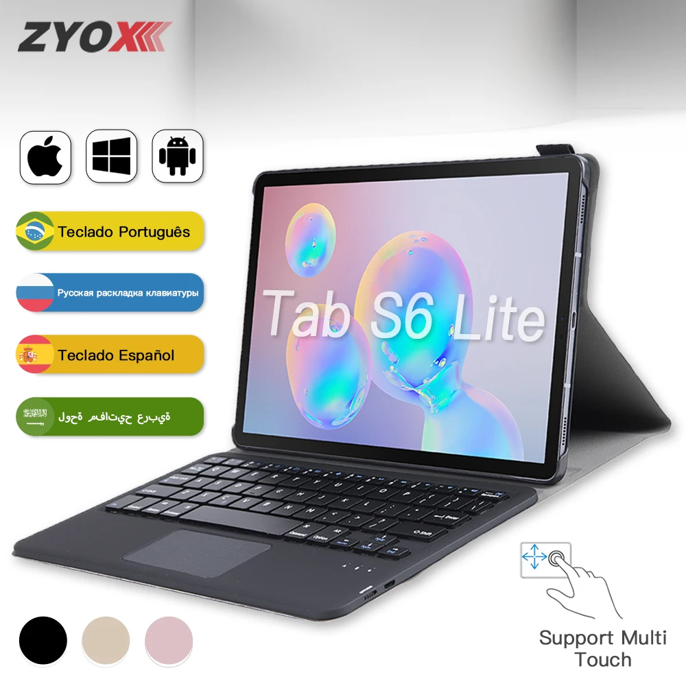 Съемный чехол с тачпадом и Bluetooth-клавиатурой для Samsung Galaxy Tab S6 10 5 Lite SM-P610 P615 4 2022 / S7 11
