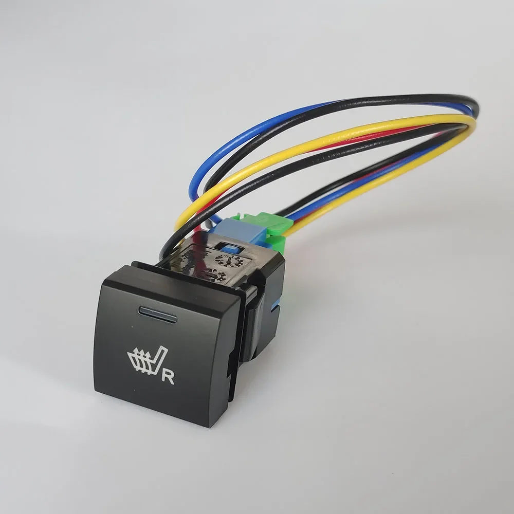 

Переключатель управления подогревом автомобильного сиденья, кнопка обогревателя, подходит для Toyota Camry V70 2018 Rav4 Corolla Altis 2019, аксессуары Hilux Yaris