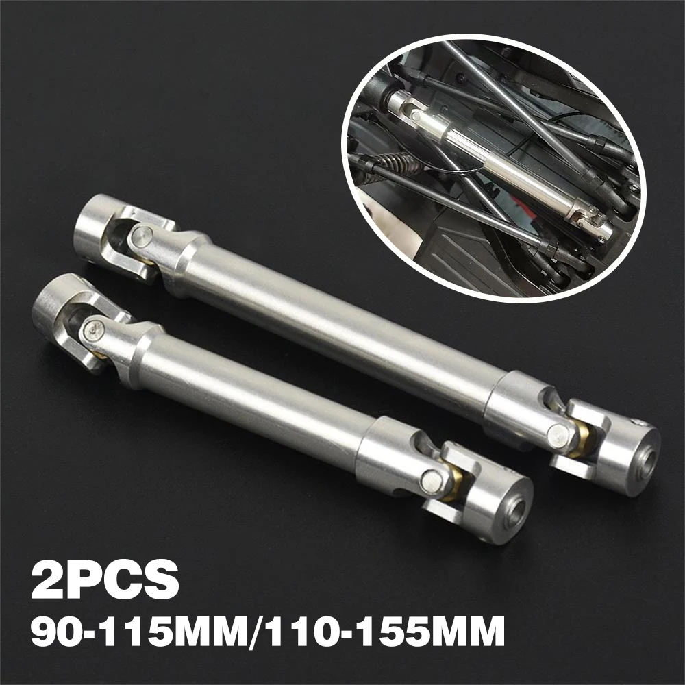 

Steel CVD Universal Joint Drive Shaft 90-115mm 110-155mm for 1/10 RC Rock Crawler Car Axial SCX10 D90 S272 TRX4 90046