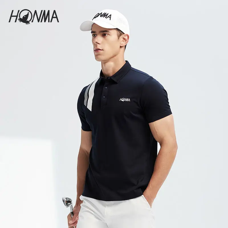 

New Golf Shirts Men's Short Sleeve Polo Moisture Absorbing Breathable Refreshing Sports Comfortable Casual Golf Clothing for Men