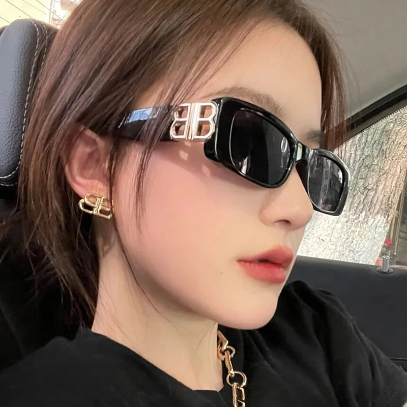 

Vintage Small Frame Square Sunglasses Women Men Fashion Luxury Brand Designer Trend Punk Hip Hop Sun Glasses For Female UV400