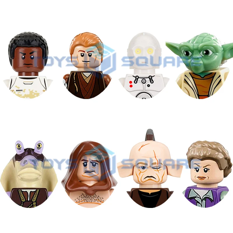 

Модель Энакина Skywalker K-3PO Master Marazili Finn Even Piell Leia Gungan, строительные блоки кубики MOC Set, подарки, игрушки