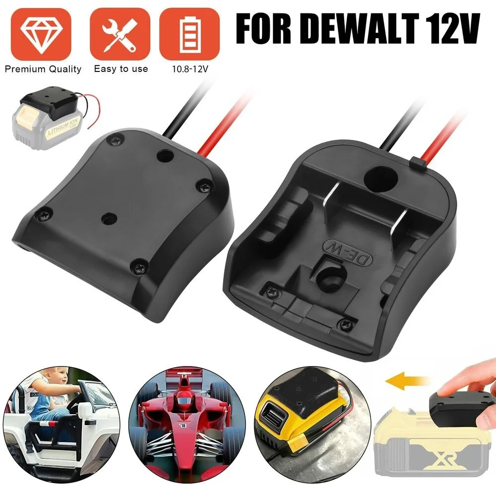 

Адаптер силовых колес для аккумулятора DeWALT 10,8-12 В, 14AWG, робототехники, преобразователь «сделай сам» для робототехники, рабочего света, радиоуправляемого грузовика и игрушек на радиоуправлении