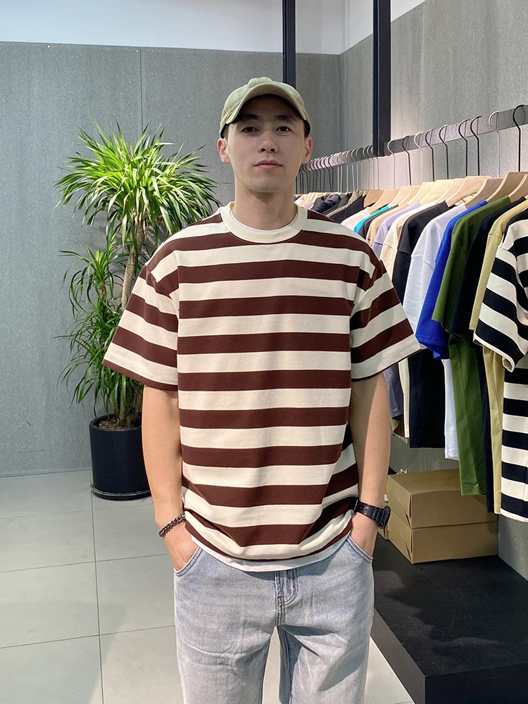 

Мужская футболка с коротким рукавом, в полоску