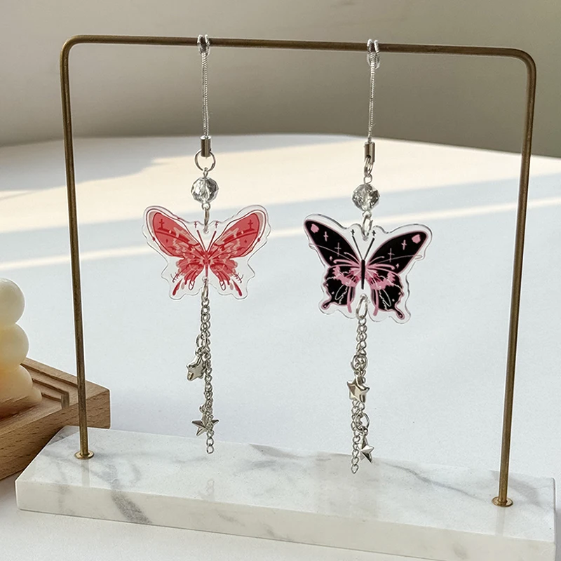 Y2k цепь для телефона с бабочкой и кисточкой милая крутая Подвеска наушников