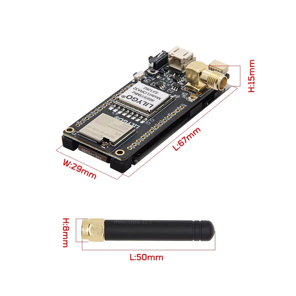Фото ЛИЛИГО ®   Плата-модуль для разработки T3S3 E-Paper ESP32-S3 LoRa с 2,13-дюймовым E-Ink дисплеем №3