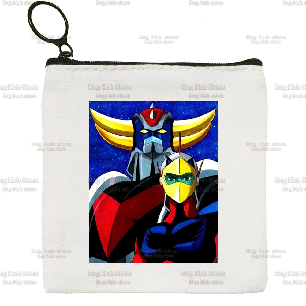 UFO Robot Goldrake Grendizer Gurendaiza Cute Cloth Girl Coin Purse Key Bag Small Card Bag Lipstick Bag Mini Coin Storage Bag