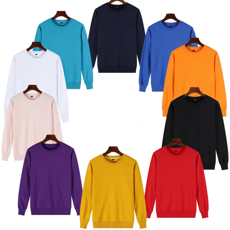 

2022 Spring New Long Sleeve T Shirt Men Solid Color 100% Cotton O-neck Tops Plus Size High Quality T-shirt Top quality