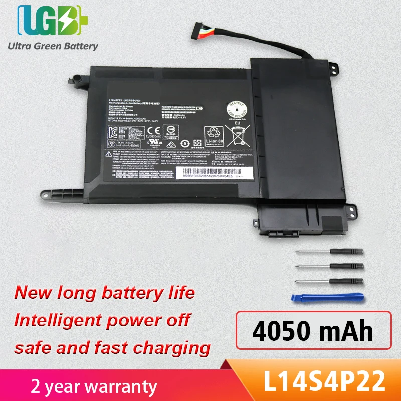 

UGB New L14S4P22 L14M4P23 Battery For Lenovo IdeaPad Y700 Y700-17iSK Y700-15ISK 5B10H22084 14.8V 60wh 4050mAh