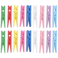 40pcs wooden clothespins durable clothes pegs 2 9 inch colorful photo clip for hanging photos pictures crafts