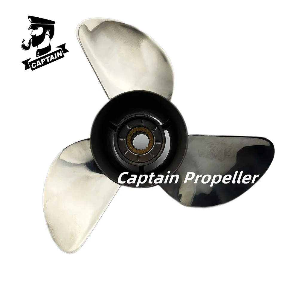 

Captain Boat Propeller 13x19 Fit Yamaha Outboard Engines 50 60 70 75 80 85 90 115 130 HP Stainless Steel 15 Tooth Spline RH