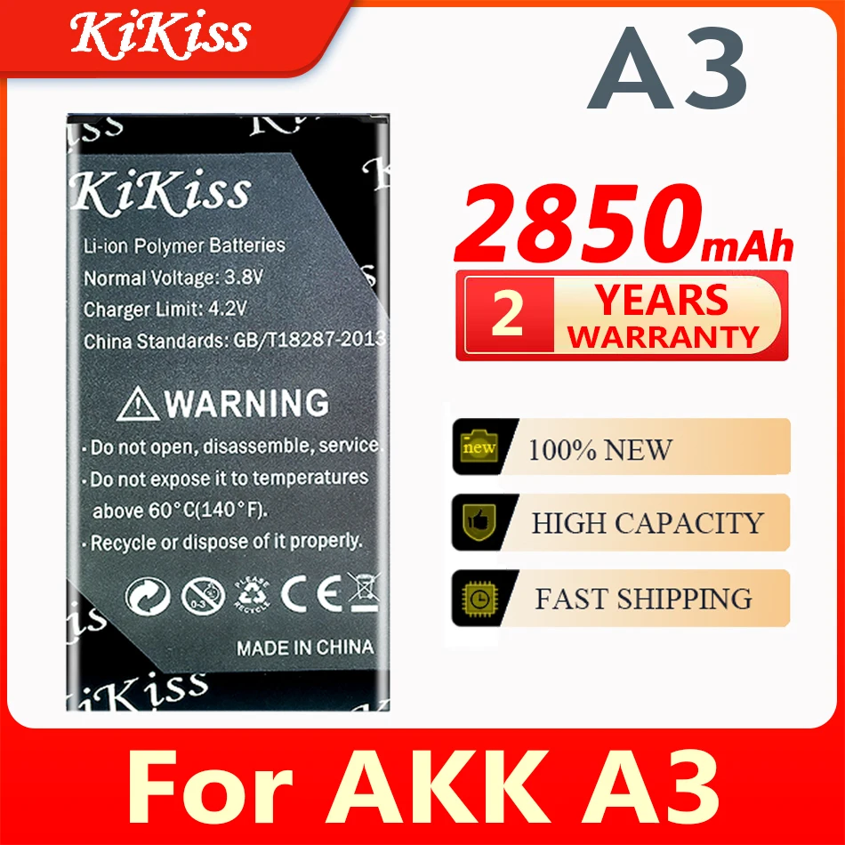 

KiKiss 2850mAh Replacement Battery for AKK A3