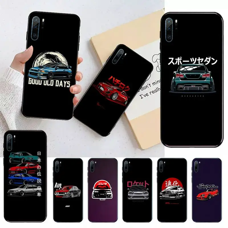 

eat sleep JDM car pattern Phone Case For Huawei honor Mate 10 20 30 40 i 9 8 pro x Lite P smart 2019 Y5 2018 nova 5t