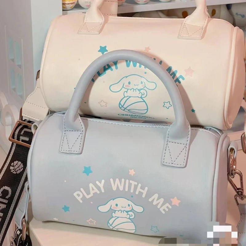 

Sanrio Cinnamoroll JK bag uniform bag texture simple stitching small square PU shoulder bag color Cambridge messenger bag