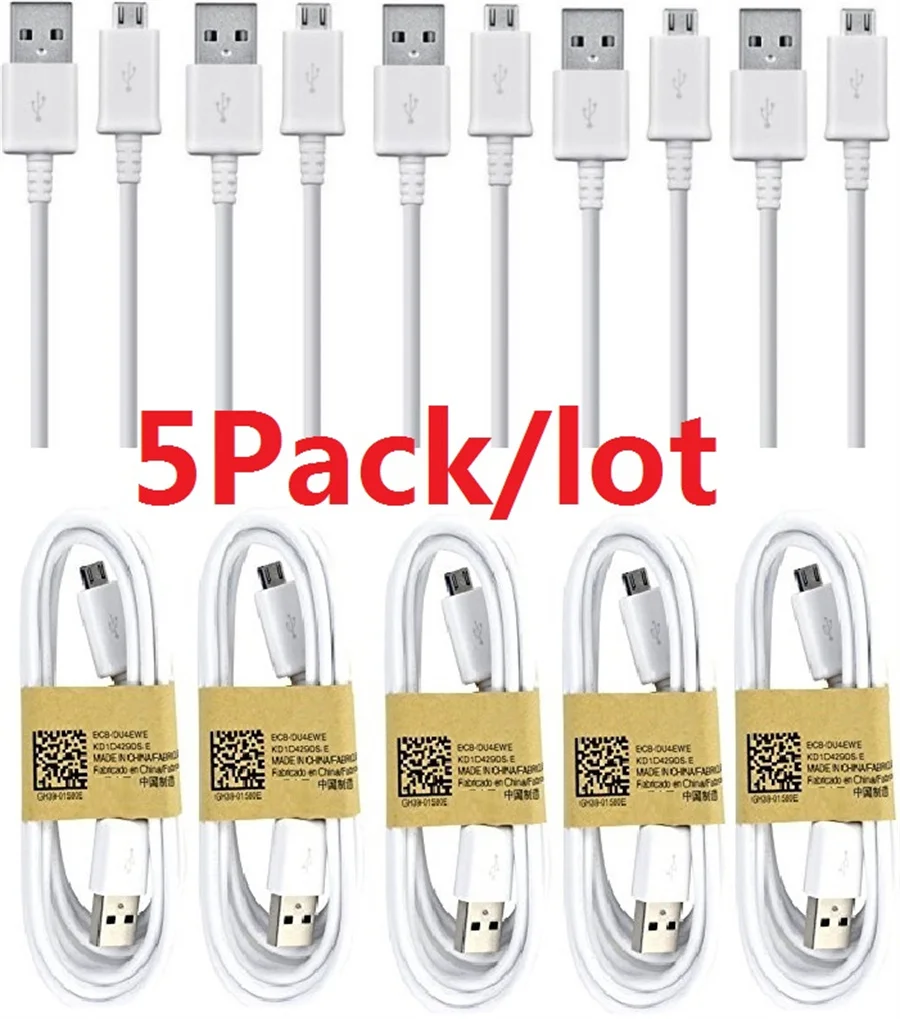 

5PCS/lot Micro USB Cable 3ft 5Pin Cables Wire For Samsung S4 S5 S6 S7 Edge J2 J3 J5 J7 Htc lg Android Phone Charging Cable