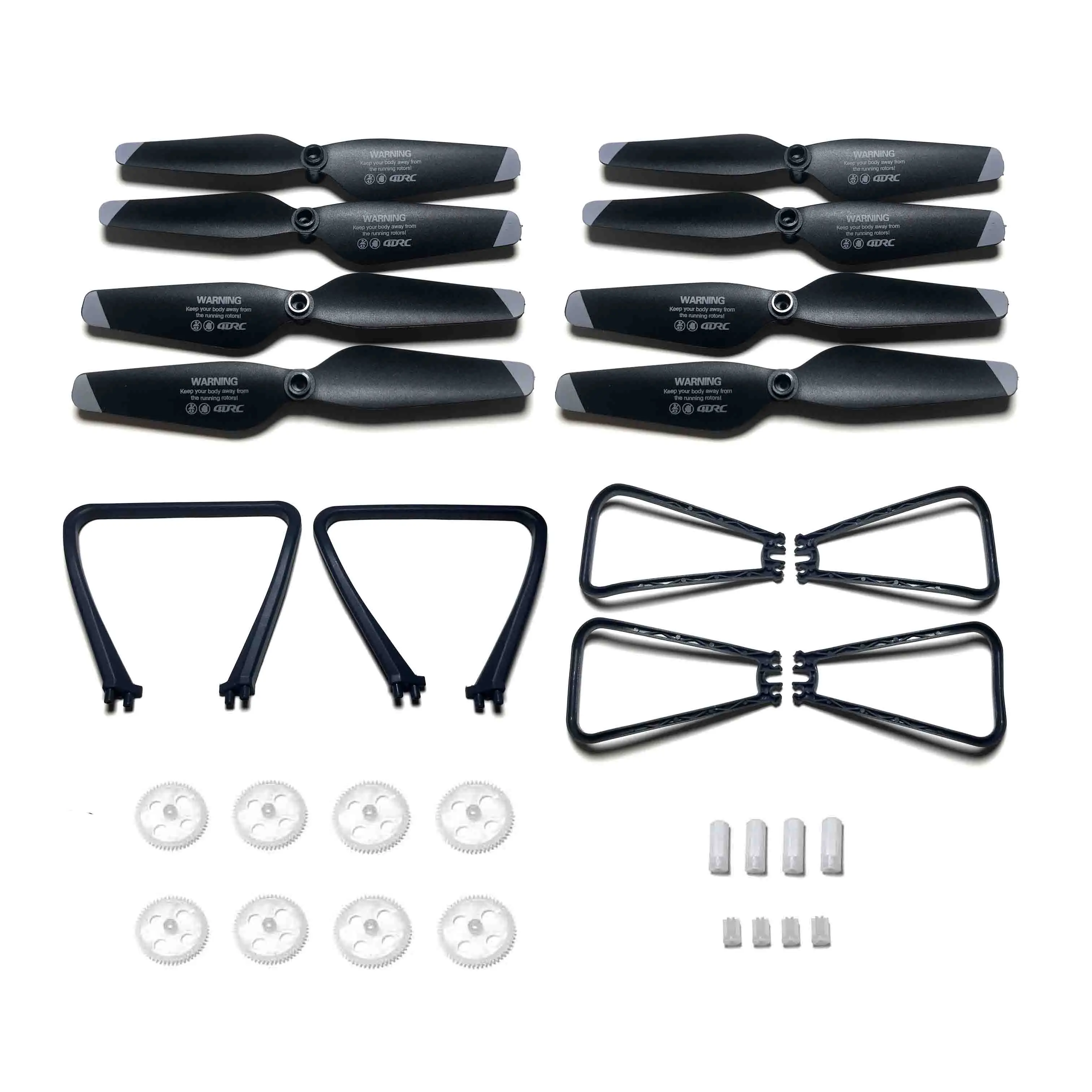 

4D-V14 Drone Spare Parts Propeller Blades Guard Gear Landing sSkid Kit Assemble for 4DRC V14 Mini RC Quadcopter