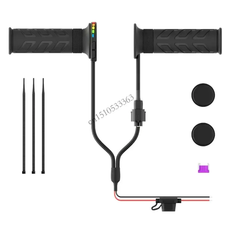 

090E ручки для мотоциклов с подогревом, 5 уровней регулировки, функция памяти, универсальные для мотоциклов, электрических от