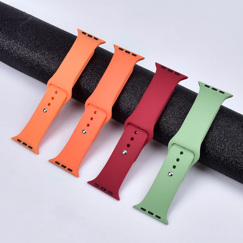 

For Silicone Watch Straps Sport Smart Soft Silicone Watch Straps for Apple Watch More Colors Optional Band Soft