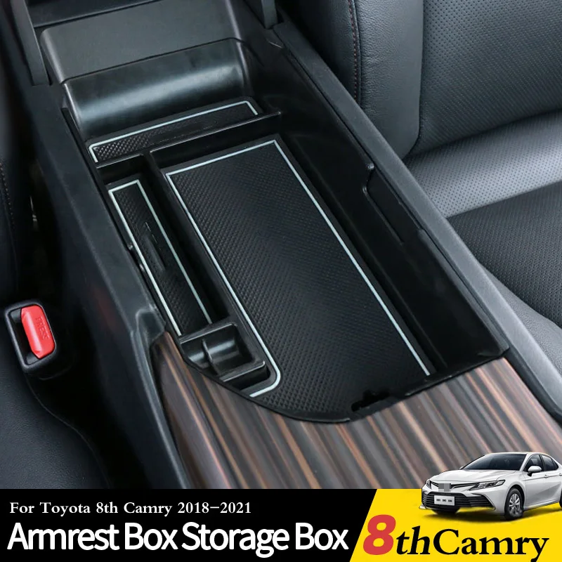 

Автомобильный контейнер для хранения из АБС-пластика для Toyota 8Th Camry 2018 2019 2020 2021, пылезащитные аксессуары