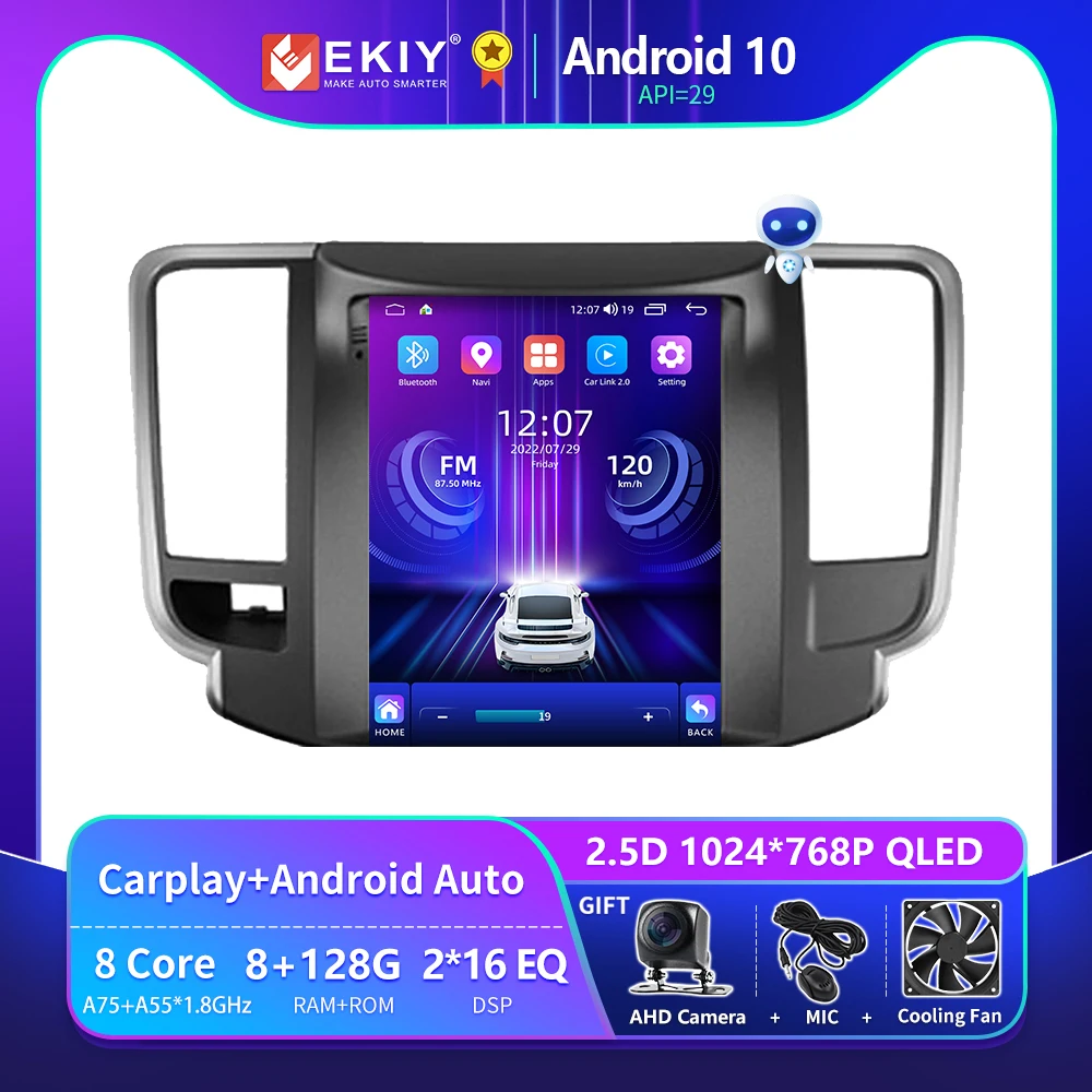 

EKIY T9 Tesla Car Radio For Nissan Teana J32 2008 - 2012 Vertical Screen Style Video Player GPS Navi Stereo Multimedia 2 Din DVD