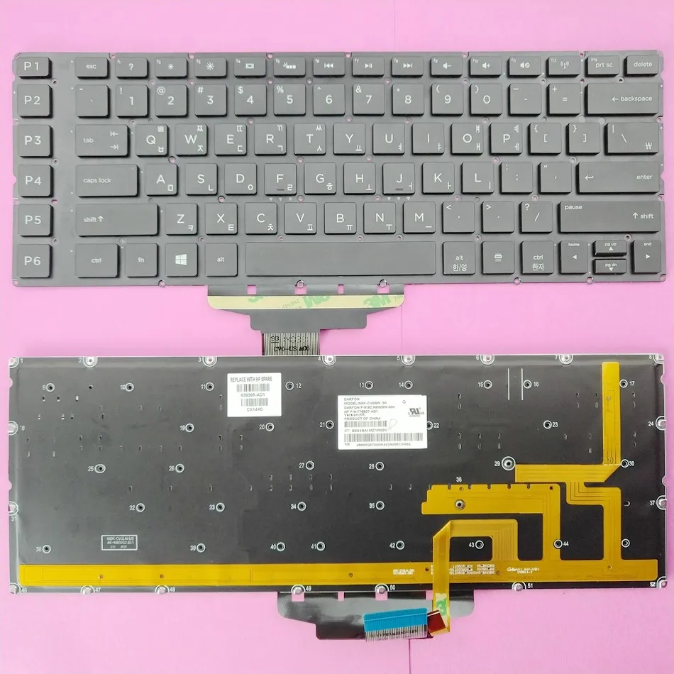 

Korean Backlit Laptop Keyboard For HP Omen 15 15-5000 15-5100 15-5200 Series 9Z.NBWBW.00K 776927-AD1 KR Layout
