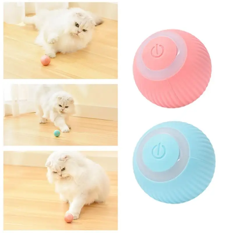 

Smart Interactive Cat Toys Automatic Rolling Ball Electric Cat Toys Funny Cats Training Self-moving Kitten Toys Pet Accessories