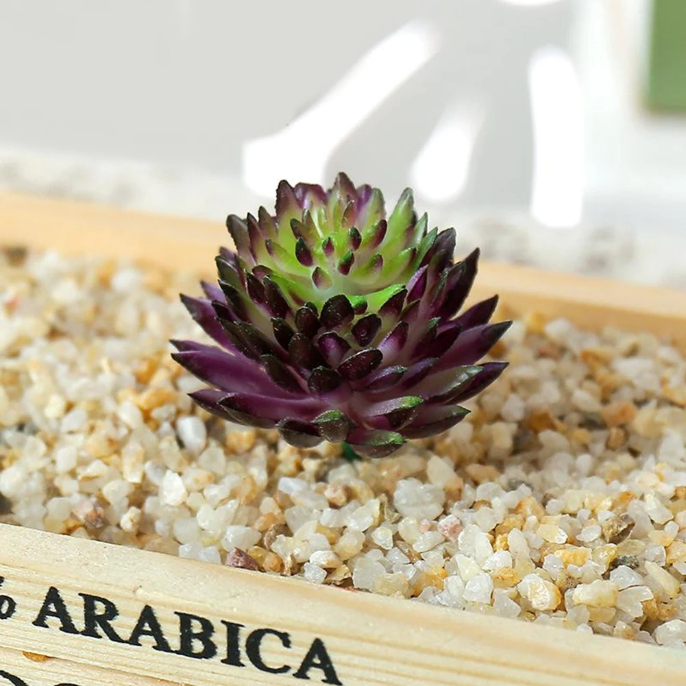 

1pcs Artificial Succulent Plants Premium Fake Mini Fake Succulents Cactus Lotus Landscape Garden Unpotted Desktop Home Decor