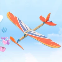 diy kids toys rubber band powered aircraft model kits toys for children foam plastic assembly planes model science toy gifts
