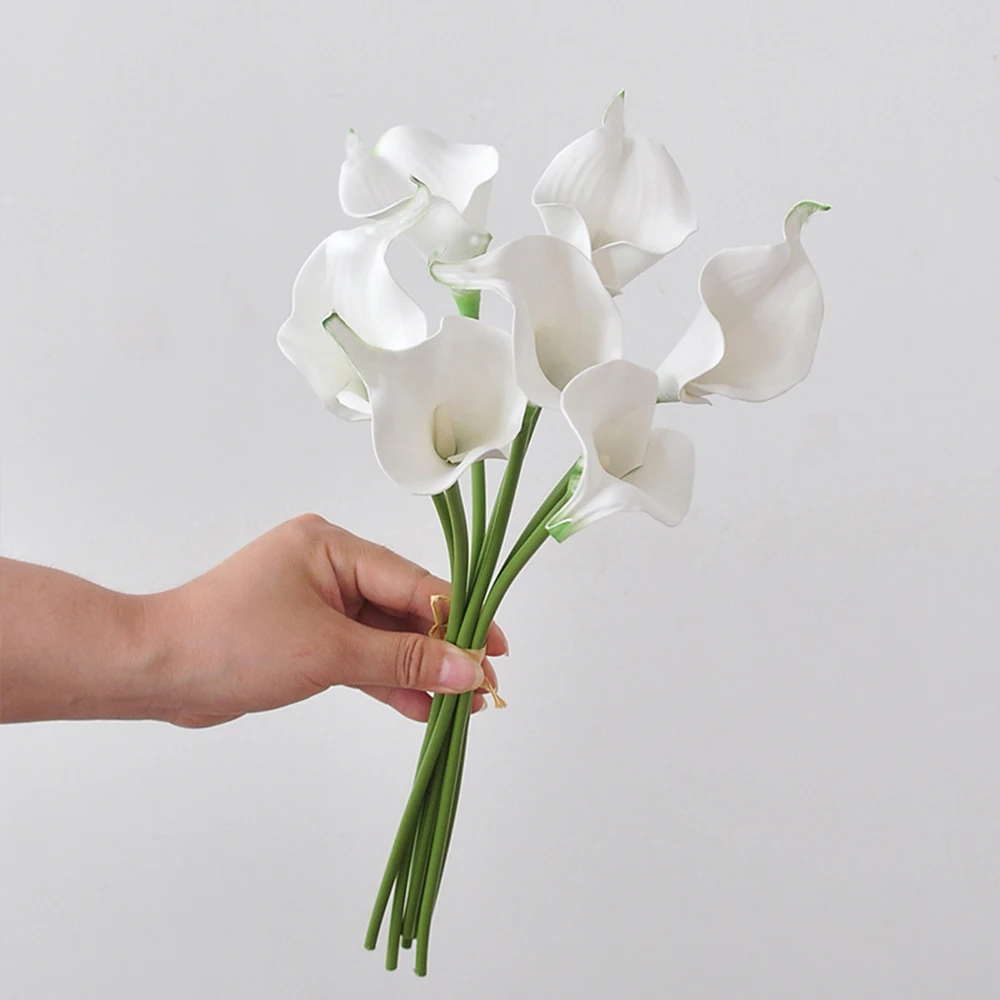 

7 шт. искусственные цветы каллы и лилии MUFU