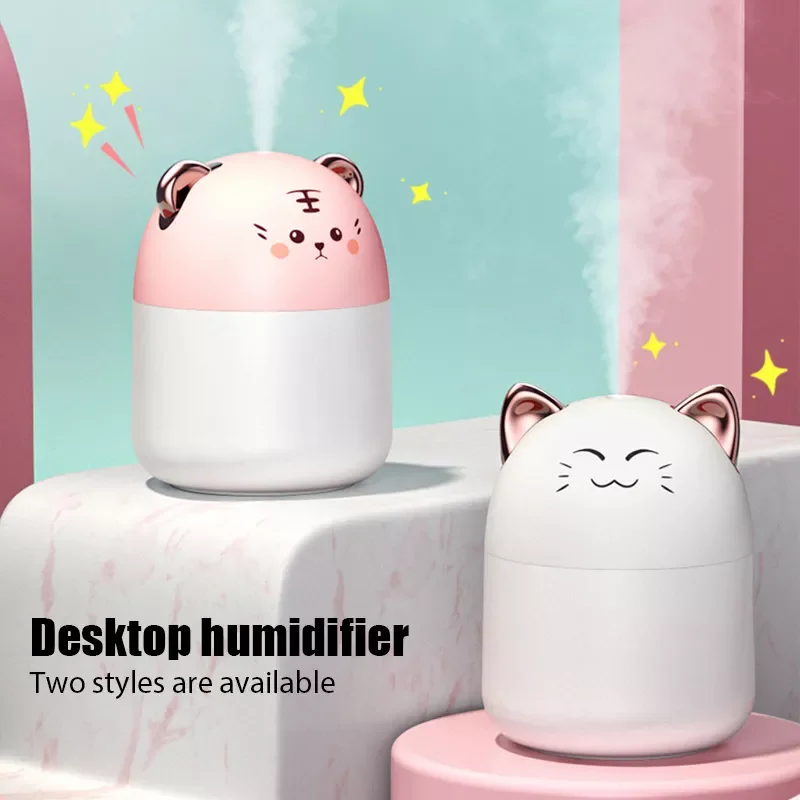 

Portable Intelligent Humidifier For Home Fragrance Oil Cute USB Aroma Diffuser Cartoon Mist Maker Quiet Diffuser Machine