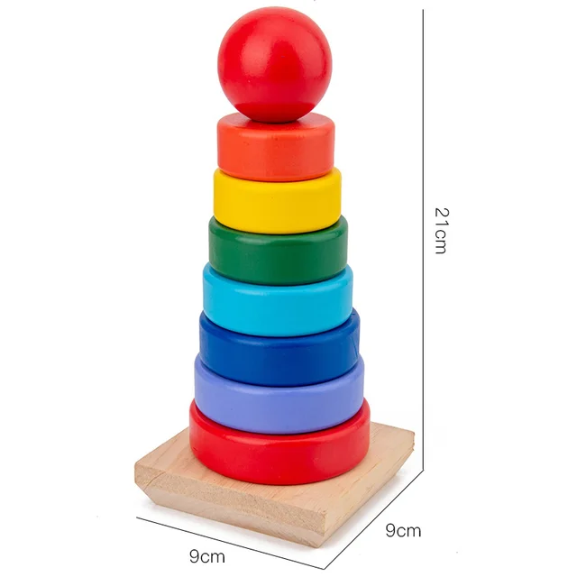 Wooden Geometric Stacker Wooden 