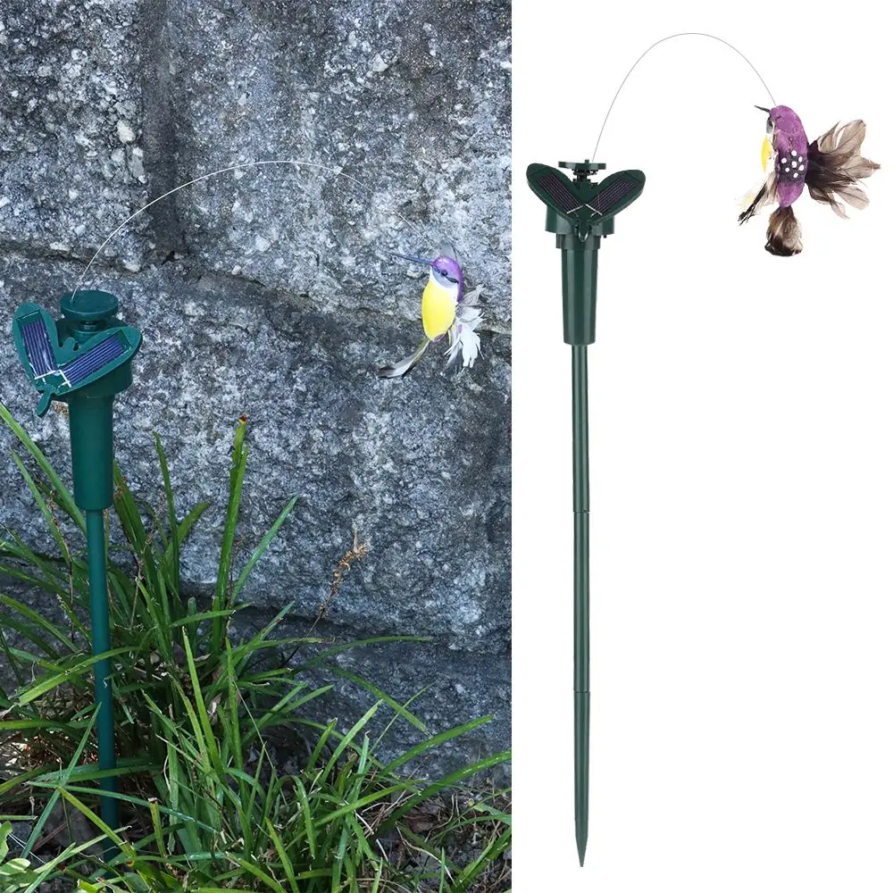 

Courtyard Artificial Beautiful Auto Flying Butterfly Solar Hummingbird Garden Decoration Ornament