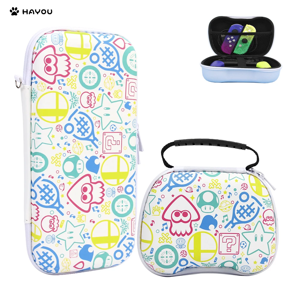 

New Colorful Jet Warrior Console Storage Bag Hard Cover Pouch Pro Handle Carry Bag for Nintendo Switch/Oled