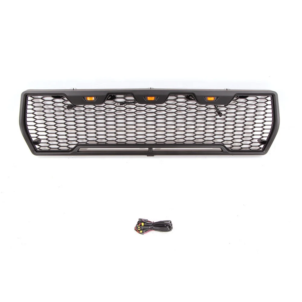 

Black Front Grille Bumper Grille Fit For FORD F150 1978-1979 With Led Light