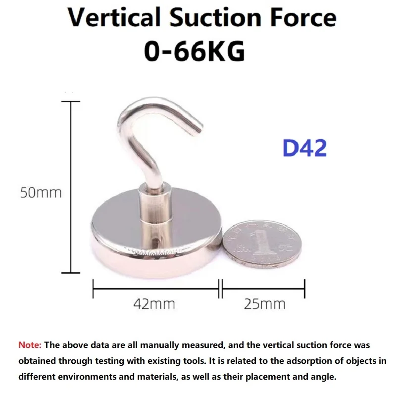 

Магнитный крючок из чугуна 42 мм