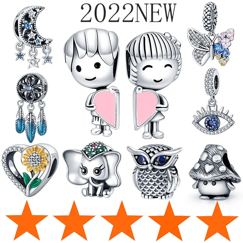 

Hot Sale 925 Sterling Silver Starry Sky Series Charms original Fits Pandora Bracelet Necklace Charms Beads Woman Fashion Jewelr