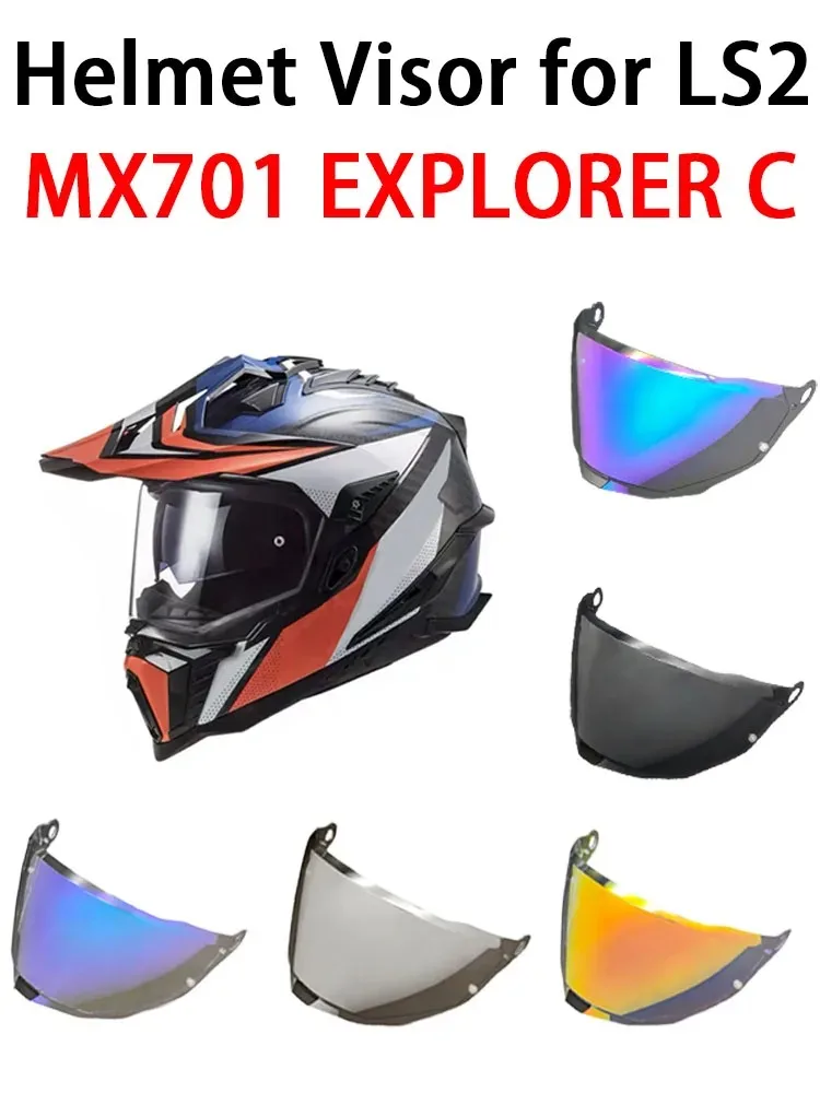 Фото Дополнительный сменный визор MX701 для шлема EXPLORER Rally Off-road Motorcycle, оригинальное оборудование. №1