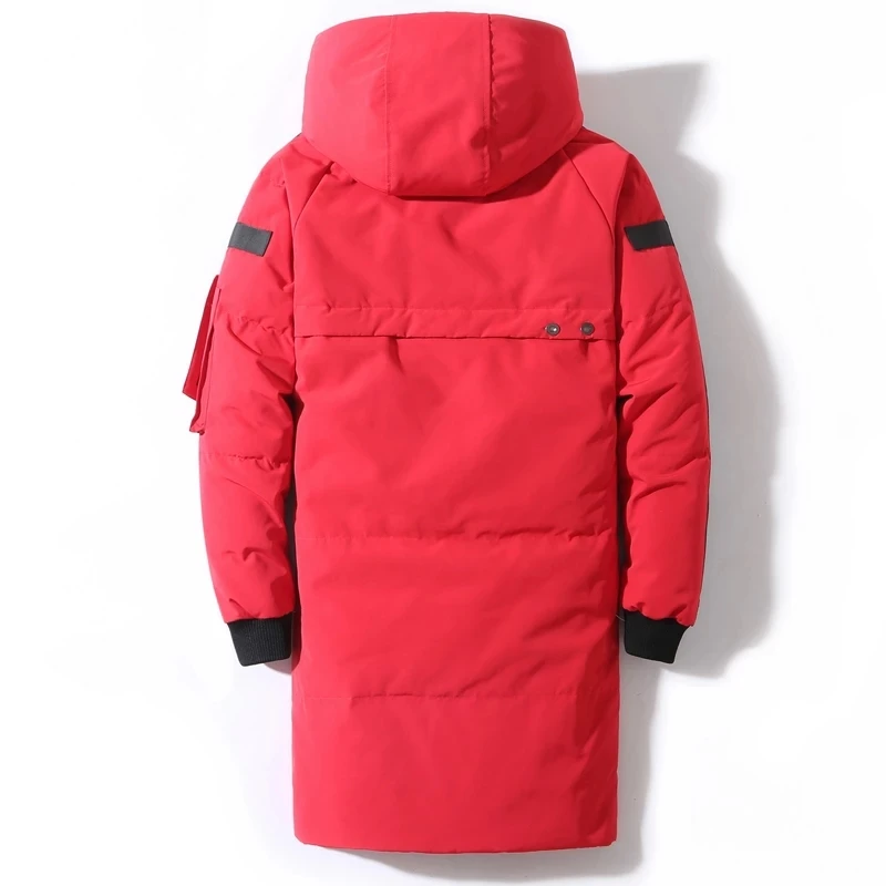 2022 New Men's Thick Warm Winter Down Jacket Overcoat Camouflage Windproof Long Jacket Male 80% White Duck Down Outwear Coats