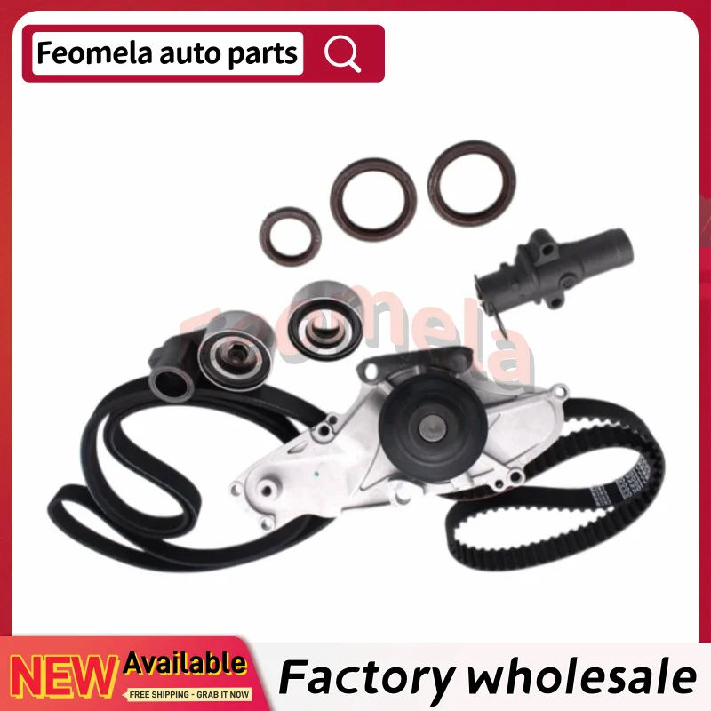 Фото Комплект ремня ГРМ с водяной помпой для Honda Acura MDX RL TL Honda Pilot Odyssey J35A 03-17 14510-RCA-A01 19200-RDV-J01 14520-RCA-A01 №2