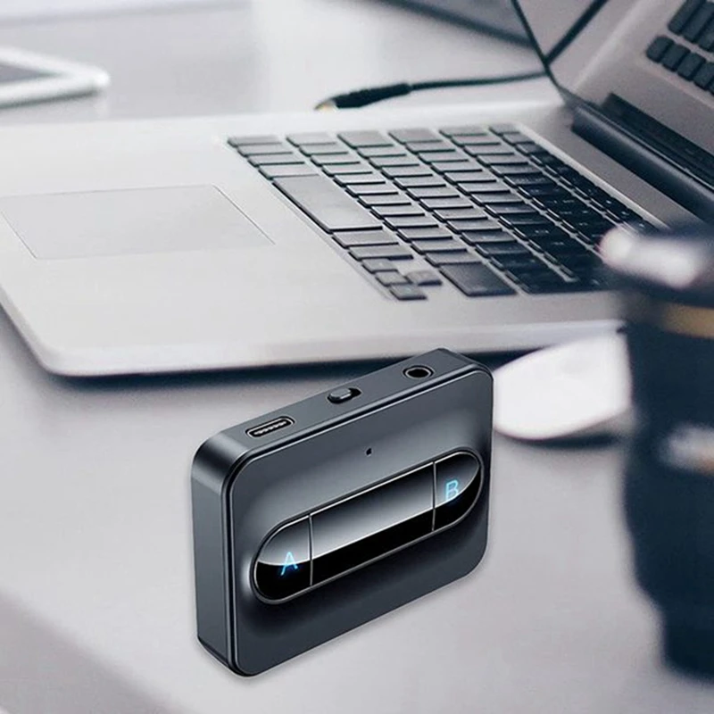 Bluetooth 5 0 аудио передатчик 3 мм AUX разъем USB ключ музыка портативный беспроводной