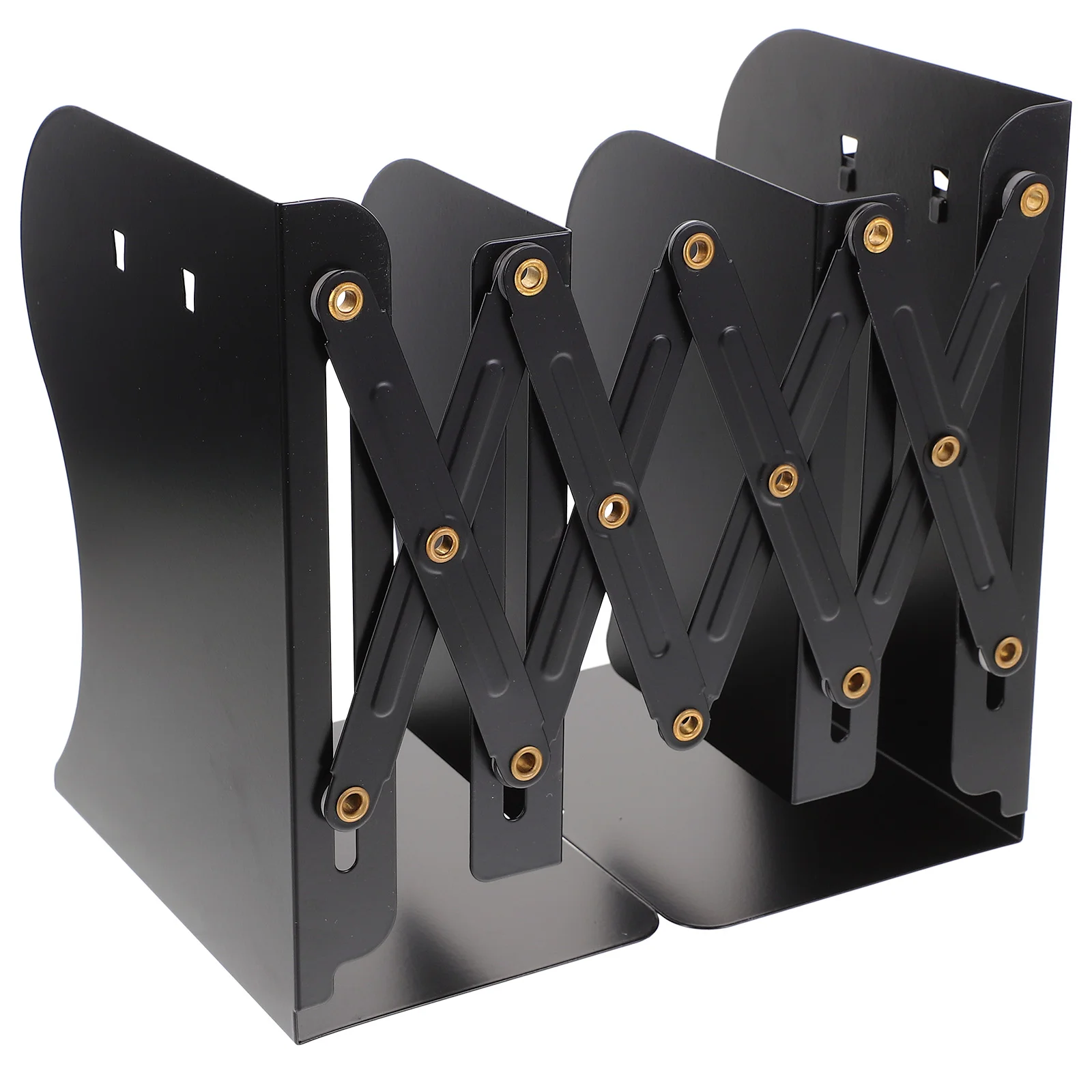 

Bookends Heavy Books Simple Fold Holders Transparent Metal Multi-use Office File Organizer Tabletop Plastic