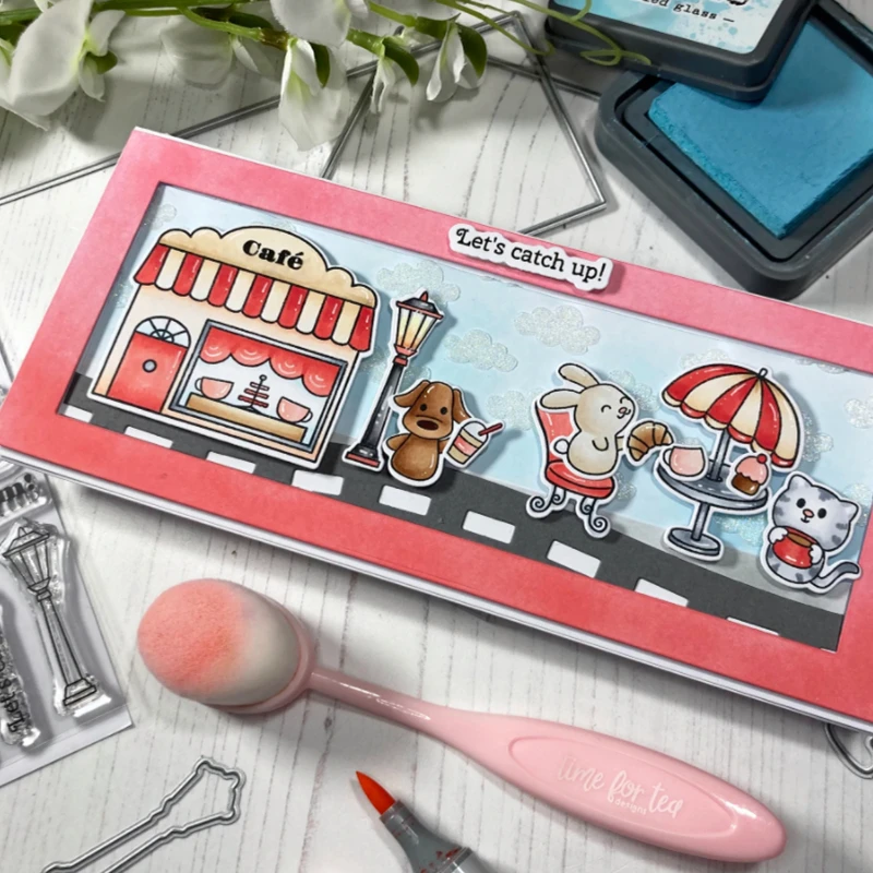 Новое поступление 2022 прозрачные штампы кофейные животные печать для сделай сам