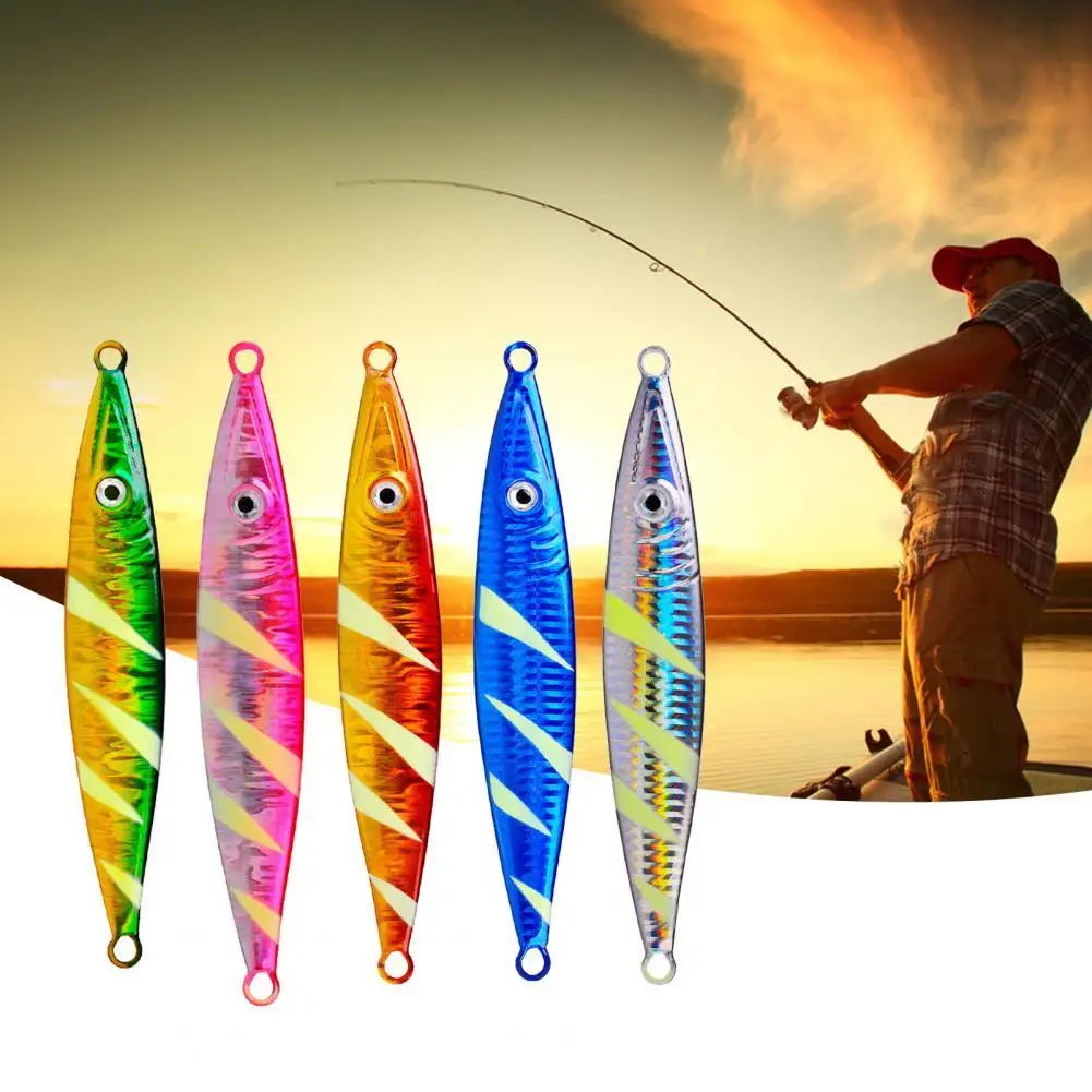 

100G Luminous Metal Long Shot Slow Sinking Fall Artificial Lure Jig for Angling